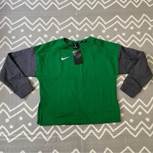 Nike crop top training running yoga green top sweater sweatshirt